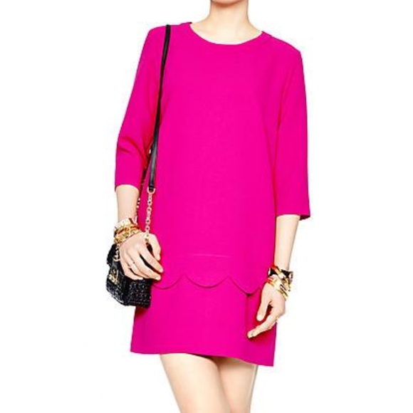 Demi Shift Scalloped Dress 